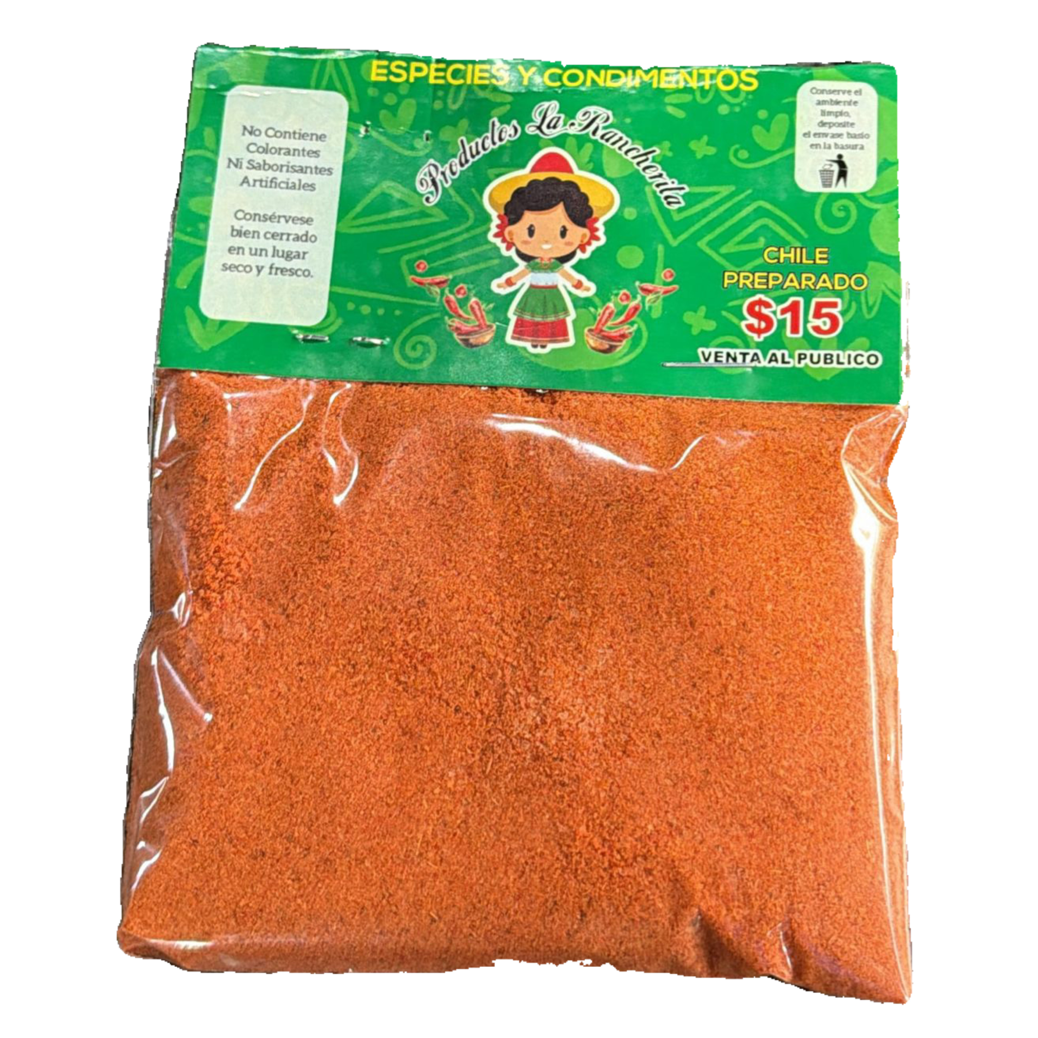 SOBRE DE CHILE EN POLVO