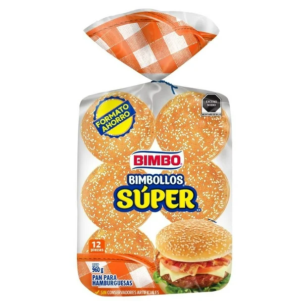 BOLLO GRANDE BIMBO FOOD SERVICE 12 PZAS