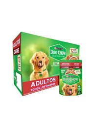 CAJA POUCH DOG CHOW ADULTO CARNE 12PZ (100GR)